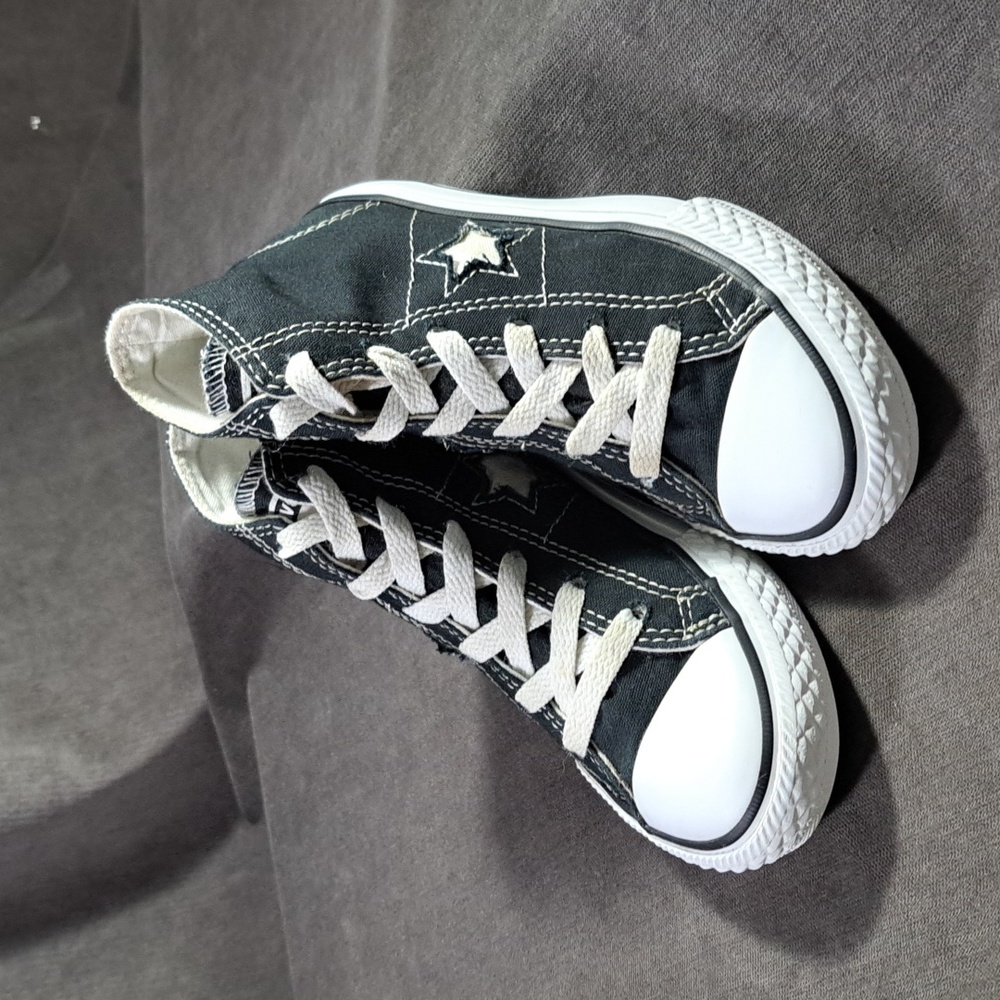 Converse One Star High Top Black White Canvas Lace Up Sneakers VG- US 13